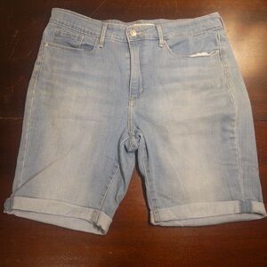 Signature by Levi Strauss Light Blue Bermuda Shorts